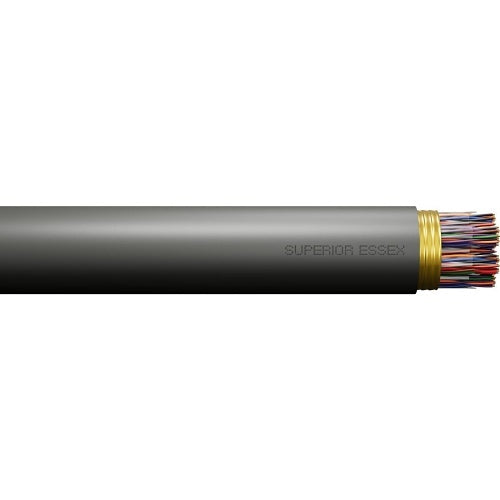 Superior Essex 02-104-03 Multiconductor Cable, 24-Pair, 100PR, Armored, CMR-Rated, 1' Length, Gray