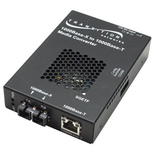 Transition Networks Gigabit Ethernet Stand-Alone Media Converter Image of P6-SF1040110