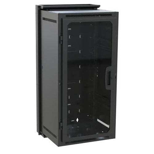 Middle Atlantic DWR-24-17PD Pivoting Rack, Plexi Front Door, 17\\" Depth, Wall Mounted, 24U
