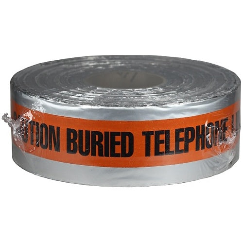 Dottie DU05 3-Inch by 1000-Foot Orange Detectable Tape with Caution Message for Buried Utilities