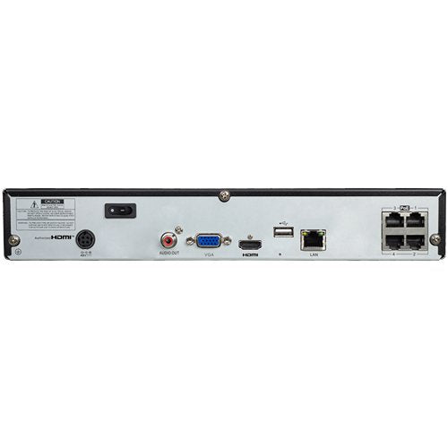 G.S.D KIT4OVIP5MP-AI-B Octavue 4 Channel, 4 Camera, 5MP Network Camera, Kit, Black