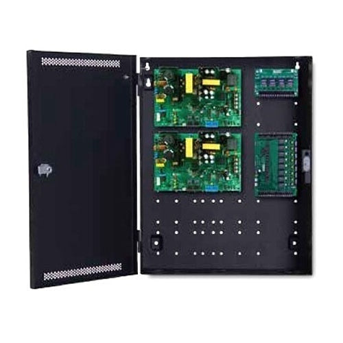 LifeSafety Power FPO150-2C8E2 Power Supply, 150W Single Voltage, 16 Lock Outputs, E2 Enclosure