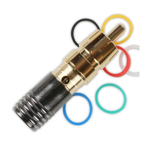 Binary BC5-RCA-RG59 RCA Male Compression Connector for Standard and Quadshield RG59, 75 Ohm Gold Plated, 20-Pack