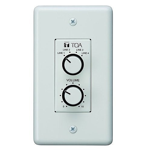 TOA WP-700-AMC00 Remote Control Switch/Volume Panel for A-725F or MM-700F Amplifiers, RJ-45 Connector