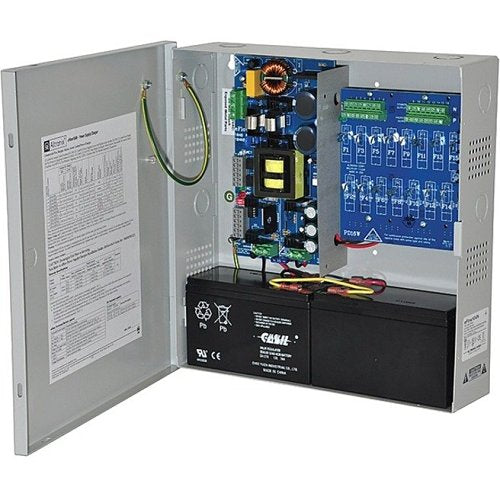 Altronix eFlow104N16 Power Supply Charger, 16 Fused Outputs, 24VDC at 10A, Aux Output, FAI, LinQ2 Ready, 115VAC, BC300 Enclosure Image of AX-104N16