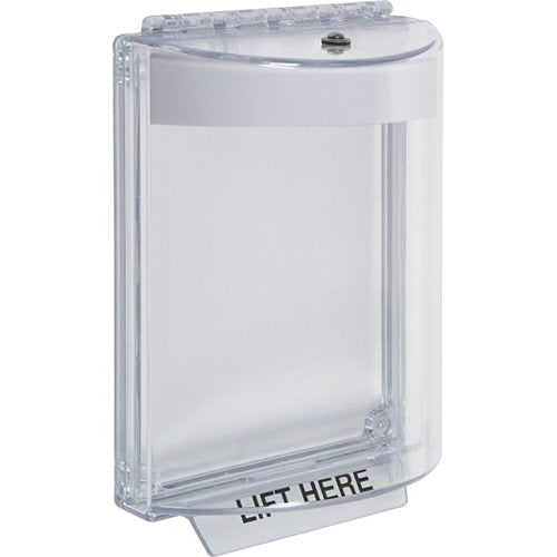 STI 13020NW Universal Stopper Dome Cover Flush-Mount, Label Hood with Horn, No Label, White