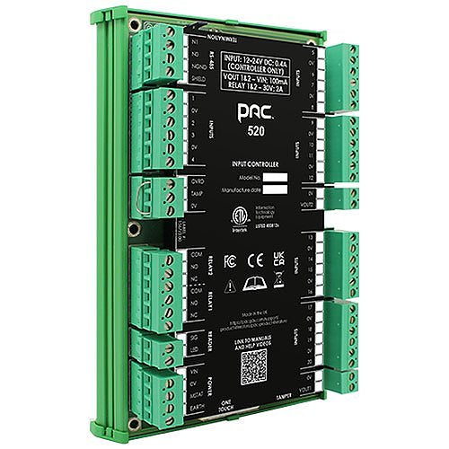 PAC 520 Input Controller DIN-Mount with One-Touch Test Mode, 20 User Configurable Inputs Image of 7S-520
