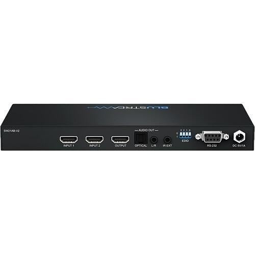 Blustream SW21AB-V2 2-Way HDMI Switch with Integrated Audio Breakout