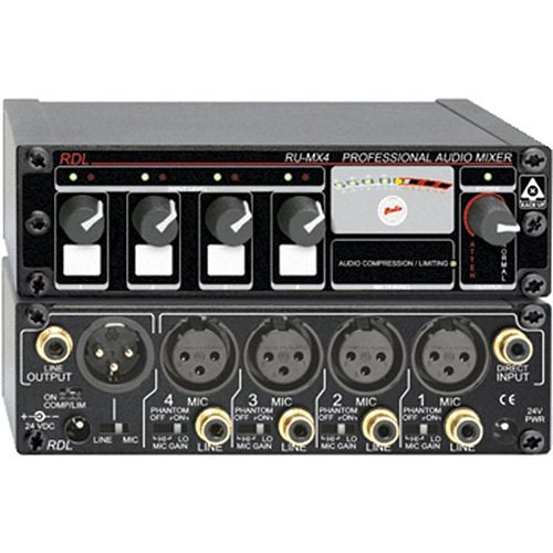 RDL RACK-UP RU-MX4 Audio Mixer Image of RL-RUMX4