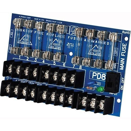 Altronix PD8 8-Outlets PDU Image of AX-PD8