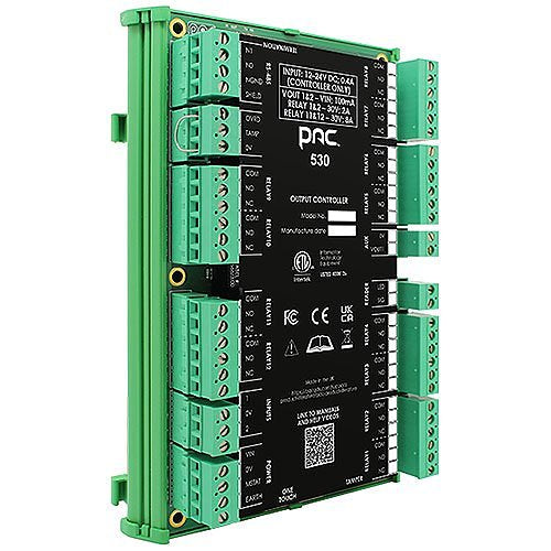 PAC 530 Output Controller DIN-Mount with One-Touch Test Mode, 12 User Configurable Outputs Image of 7S-530