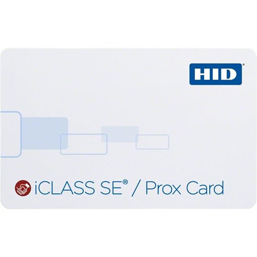 HID 3153RGGMNM iCLASS 32k SE + Prox Card, iCLASS with SIO, 125 kHz Programmed with HID or Indala Format, Glossy Front and Back, 13.56 MHz iCLASS and 125 kHz Sequential Matching Numbering, No Slot Image of HU-3153RGGMN