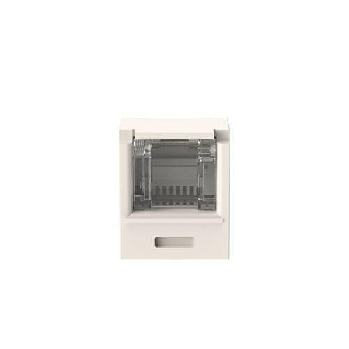 Panduit CJH6X88TGWH CAT6A Spring Shuttered Jack TG Style, Keystone Jack, White