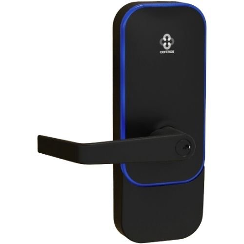 Centrios CEE100TD-AU-BSP-PARA-KR Exit Trim, Augusta, PARA, Black Suede Powdercoat