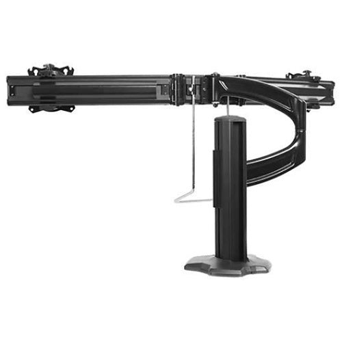 Chief K4G210B Kontour Grommet Mount, Dual Monitor 2x1 Array, Depth Adjustable, Ergonomic Viewing, Black