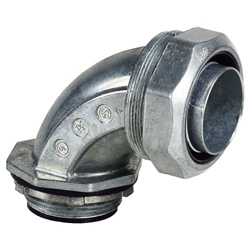 Dottie LT90300I Conduit Adapter, 3\\" 90 Degree Insulated Die CAST Liquid Tight Connector