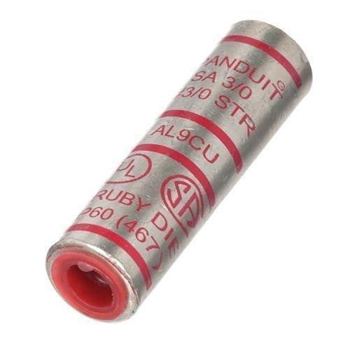 Panduit SA3/0-E Aluminum Compression Splice,  Tin Plated