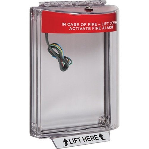 STI 13030FR Universal Stopper with Horn and Relay Flush, Fire, Red