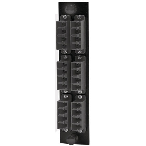 Hubbell FSPNLCQS6BK Fiber Optic Patch Panel