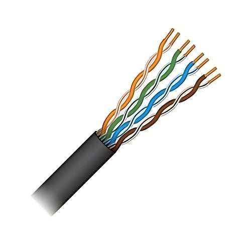 Paige 710648DBGEL CAT6 23AWG 4-Pair Cable, Gel-Filled, Direct Burial, 1000\' Reel, Black