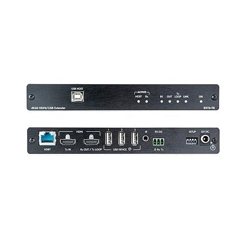 Kramer 50-80572390 4K 60 HDMI Extender with USB 2.0, RS–232 and IR over Long Reach HDBaseT 3.0