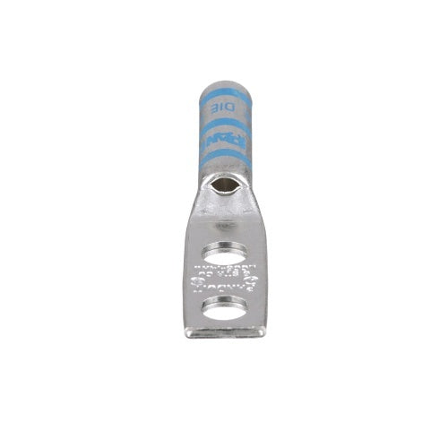 Panduit LCC6-14AW-L Compression Connector Lug, 2-Hole, #6AWG, Copper