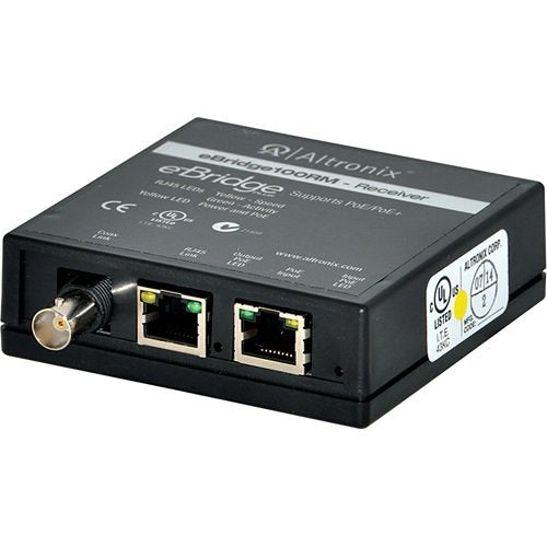 Altronix IP and PoE+ over Coax or Extended Ethernet Cable Receiver Image of AX-EBRIDGE10