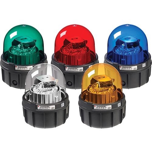 Federal Signal 371LED-120R 371LED Series Commander Security Strobe Light, Rotating LED, 120VAC, Red
