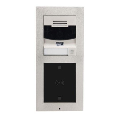 2N 01273-001 IP Verso Main Unit with Camera and 1-Button, Nickel