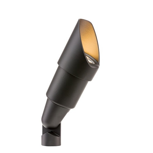 FX Luminaire RS-NL-LS-FB Vantage Collection Up Light, No Lamp, 45° Angled Long Shroud, Black