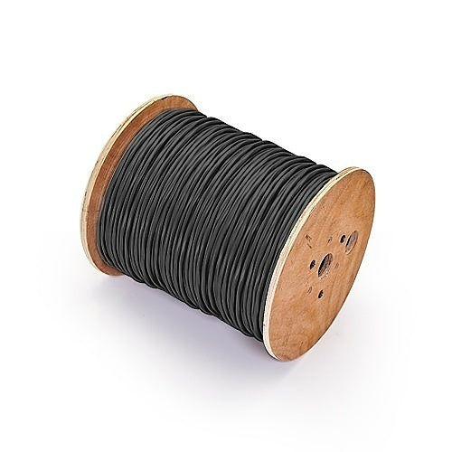 Genesis 41571008 18/4 Stranded Unshielded Fire Alarm Cable, Direct Burial, FPL, CL3, 1000\' (304.8 m) Reel, Black