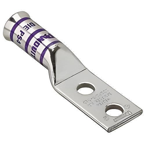 Panduit LCCF3/0-12-X Copper Compression Connector Lug, 2-Hole, 3/0AWG Wire