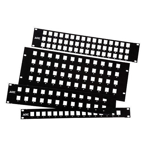 OCC AK24STP 24-Port Rack Mount Field Configurable Patch Panel, KMJ, Shielded, 1U