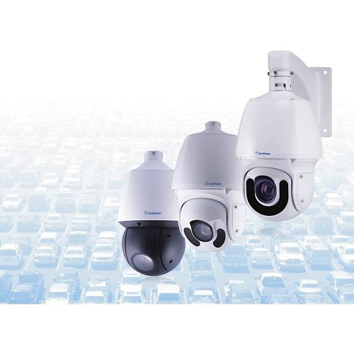 GeoVision GV-SD4825-IR AI 4MP Outdoor H.265 Super Low Lux WDR Pro IR IP Speed Dome, 25x Optical Zoom, Black/White