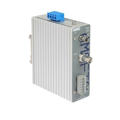 AMG Systems AMGFIB-1VT-3CC-S1A AMGFIB Series 1-Channel CVI / TVI / AHD / CVBS Video Transmitter, 3-Port Contact Closure, Singlemode 20Km, 1-Fiber, A-Side
