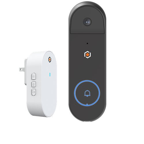 G.S.D DBW5MP-POE-64G 5MP, WiFi PoE Video Doorbell AI, Weather Resistant