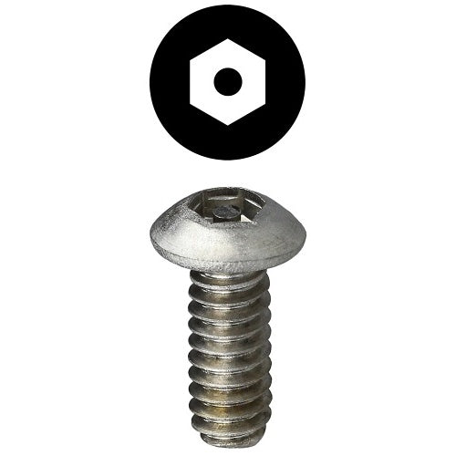 Dottie T6321HB 6/32x1 Hex Pin Butn HD (100