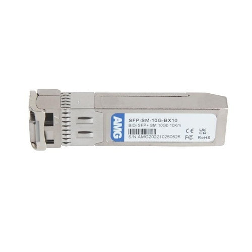 AMG Systems SFP-SM-10G-BX10-33 SFP+ Singlemode Transceiver Module 10Gb LC 1330nm Tx / 1270nm Rx, 10 km