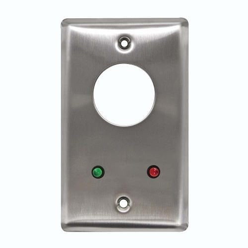 Camden CM-1292-7224 Key Switch, (2) DPDT Maintained, 24V LEDs Mounted On Faceplate, Red and Green