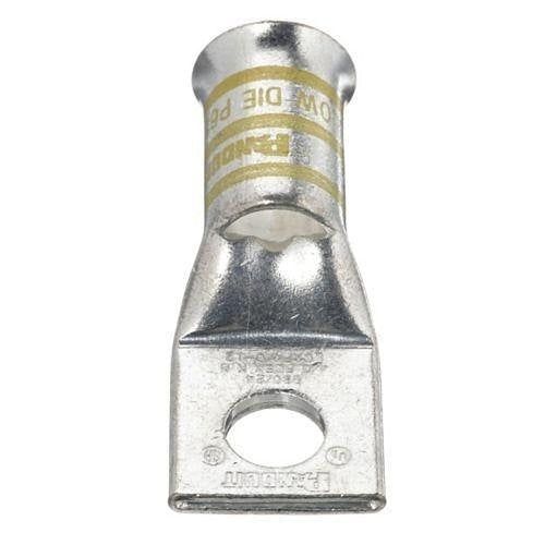 Panduit LCAF4/0-12-X Copper Compression Connector Lug, 1-Hole, 4/0AWG