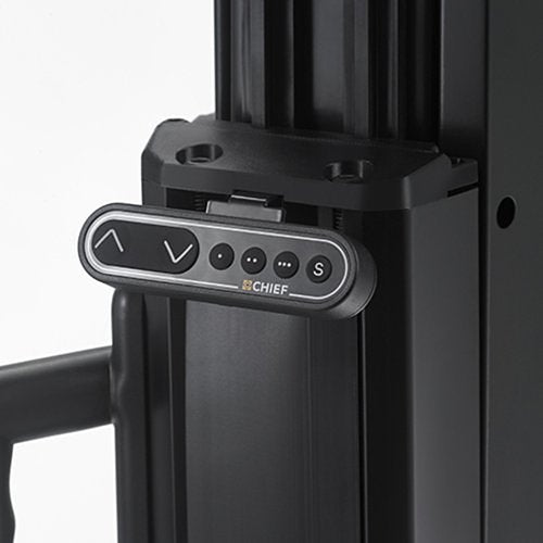 Chief XPD1U X-Large Electric Height Adjustable Mobile AV Cart for Flat Panel Displays, Black