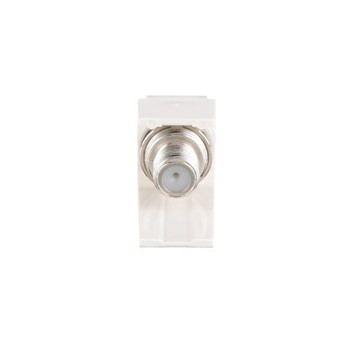 Panduit CMFSRIWY Pan-Net F-Type Module, Self Terminating, Off White