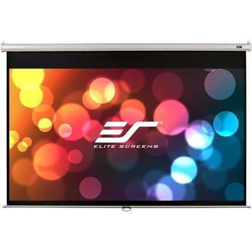 Elite Screens Manual Series 100\\" 16:9, Pull Down Manual Projector Screen with AUTO LOCK, Movie Home Theater 4K Ultra HD 3D Ready