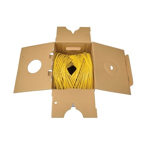 Tripp Lite N022-01K-YW CAT5/5e Bulk Cable, Solid Core, CMR, PVC, Yellow