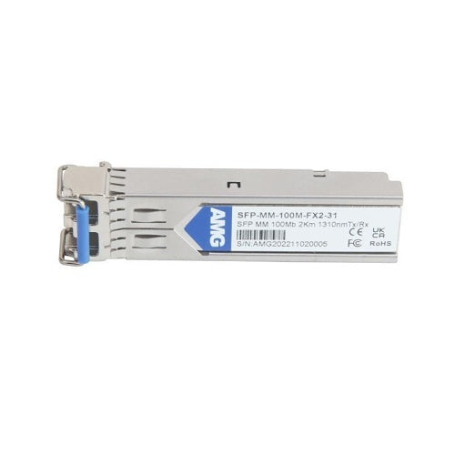 AMG Systems SFP-MM-100M-FX2-31 2-Fiber SFP Multimode, 100Mb, 2km, LC Connector, 1310nm Tx/Rx