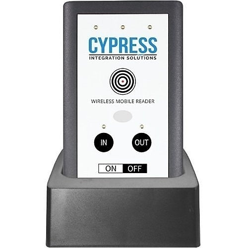 Cypress HHR-4156B-GY Wireless Handheld Reader Dual-Lane Kit with OSDP Secure Channel, Gray