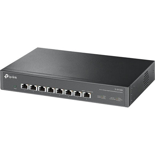 TP-Link TL-SX1008 8-Port 10G Desktop Rackmount Switch, Black