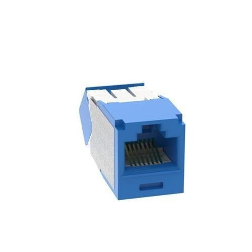 Panduit CJUD6X88TGBU CAT6a Up/Down 45° TG Wirecap Keystone Jack, Blue