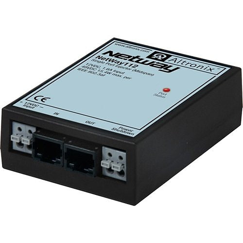 Altronix Single Port PoE Injector for Standard Network Infrastructure Image of AX-NET112