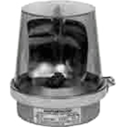 Edwards Signaling 53DR-GW 53DR-GW 53D Series Rotating Incandescent Beacon, gray base, red colored LED, 500 hours, flash rate 65 fpm, 24-28/DC, 1.0 A
